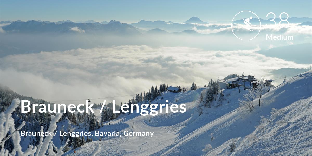 Skiing comfort level is 38 in Brauneck / Lenggries