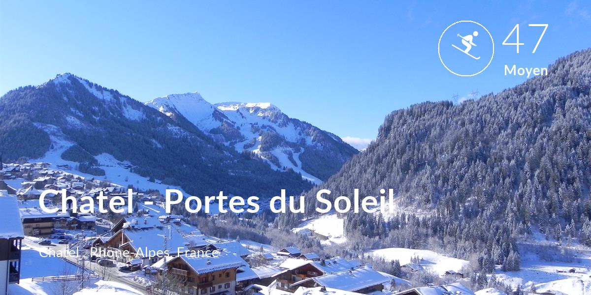 Skiing comfort level is 47 in Chatel - Portes du Soleil