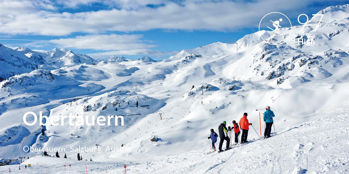 Skiing comfort level is 97 in Obertauern