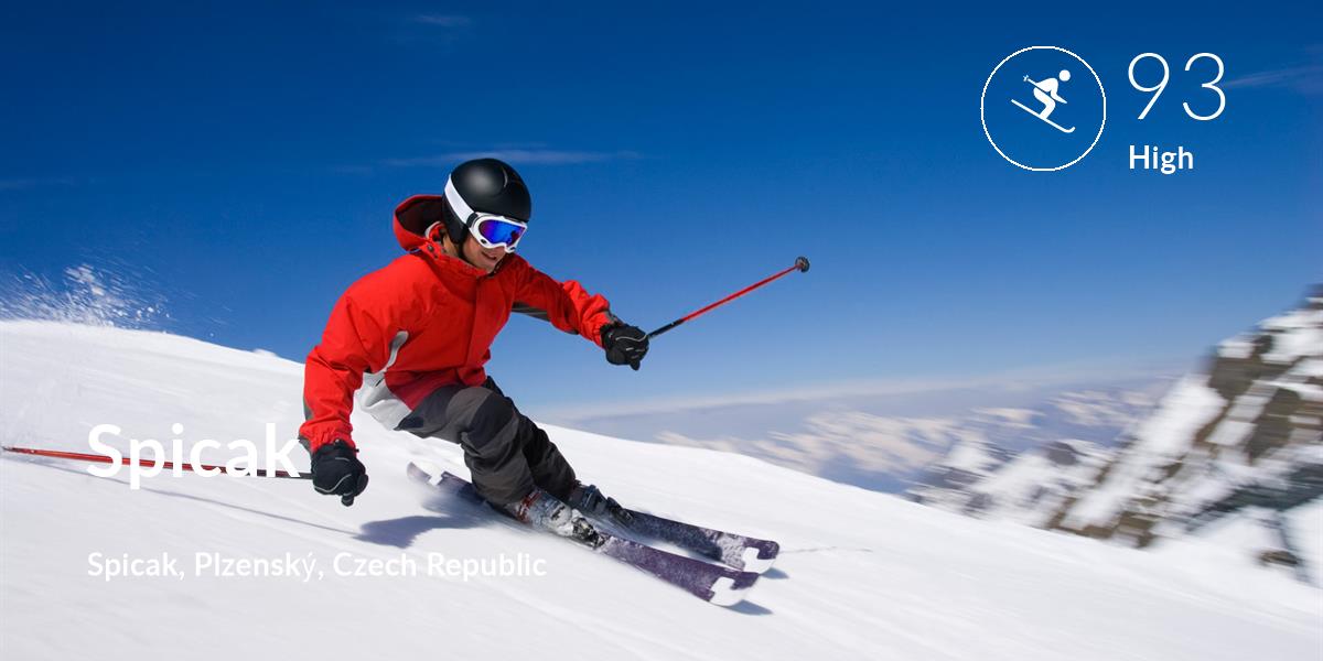 Skiing comfort level is 93 in Spicak