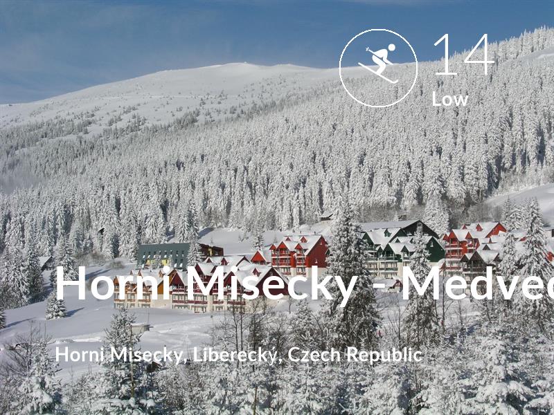 Skiing comfort level is 14 in Horni Misecky - Medvedin