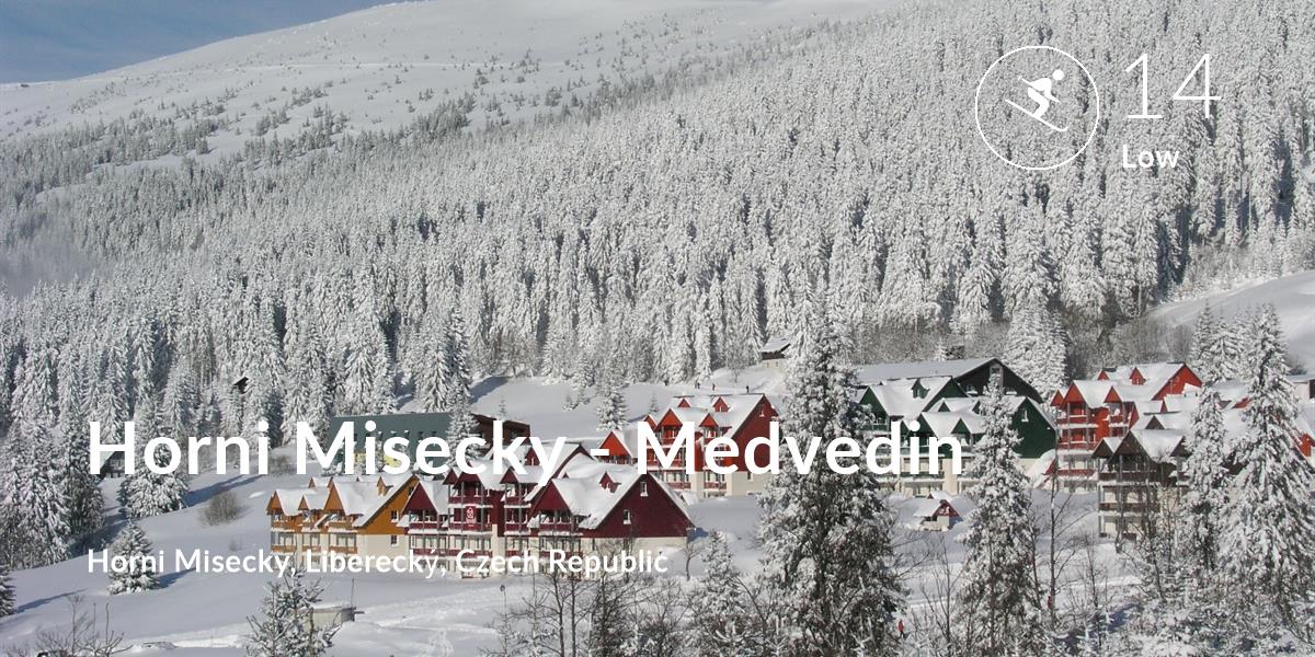 Skiing comfort level is 14 in Horni Misecky - Medvedin