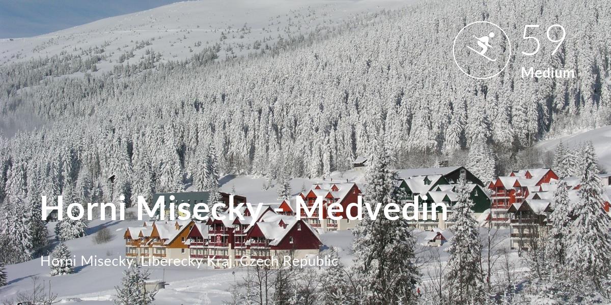 Skiing comfort level is 59 in Horni Misecky - Medvedin